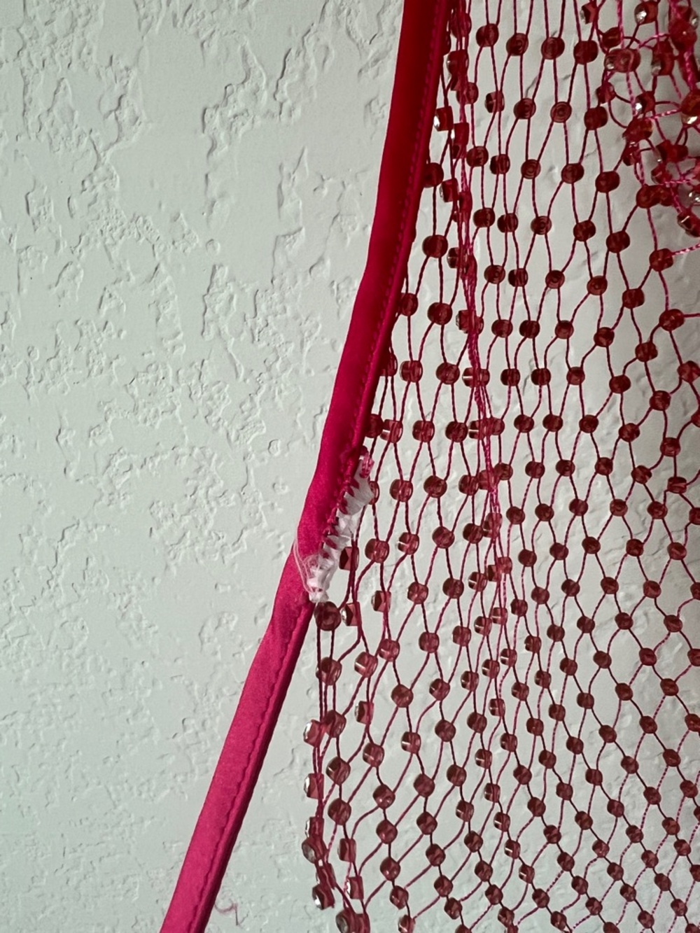 Pink Rhinestone Mesh Halter Top - Picture 4 of 4